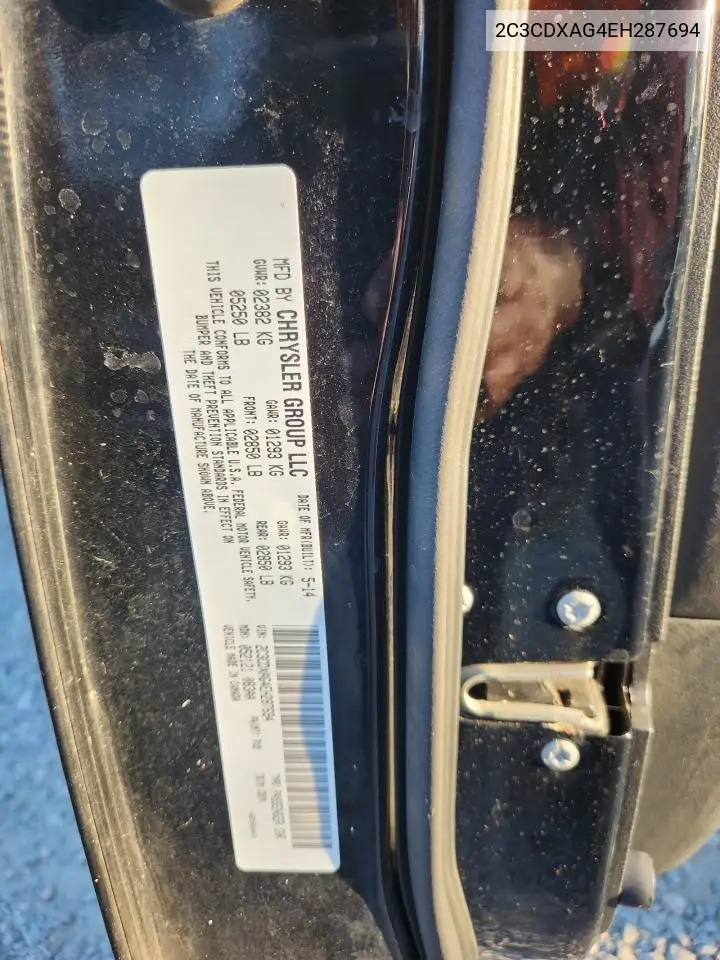 2C3CDXAG4EH287694 2014 Dodge Charger Police