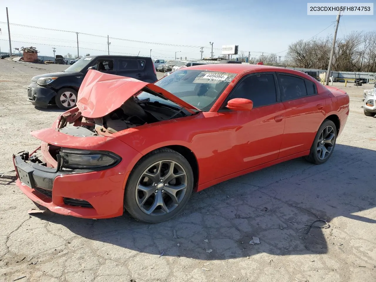 2015 Dodge Charger Sxt VIN: 2C3CDXHG5FH874753 Lot: 44894994