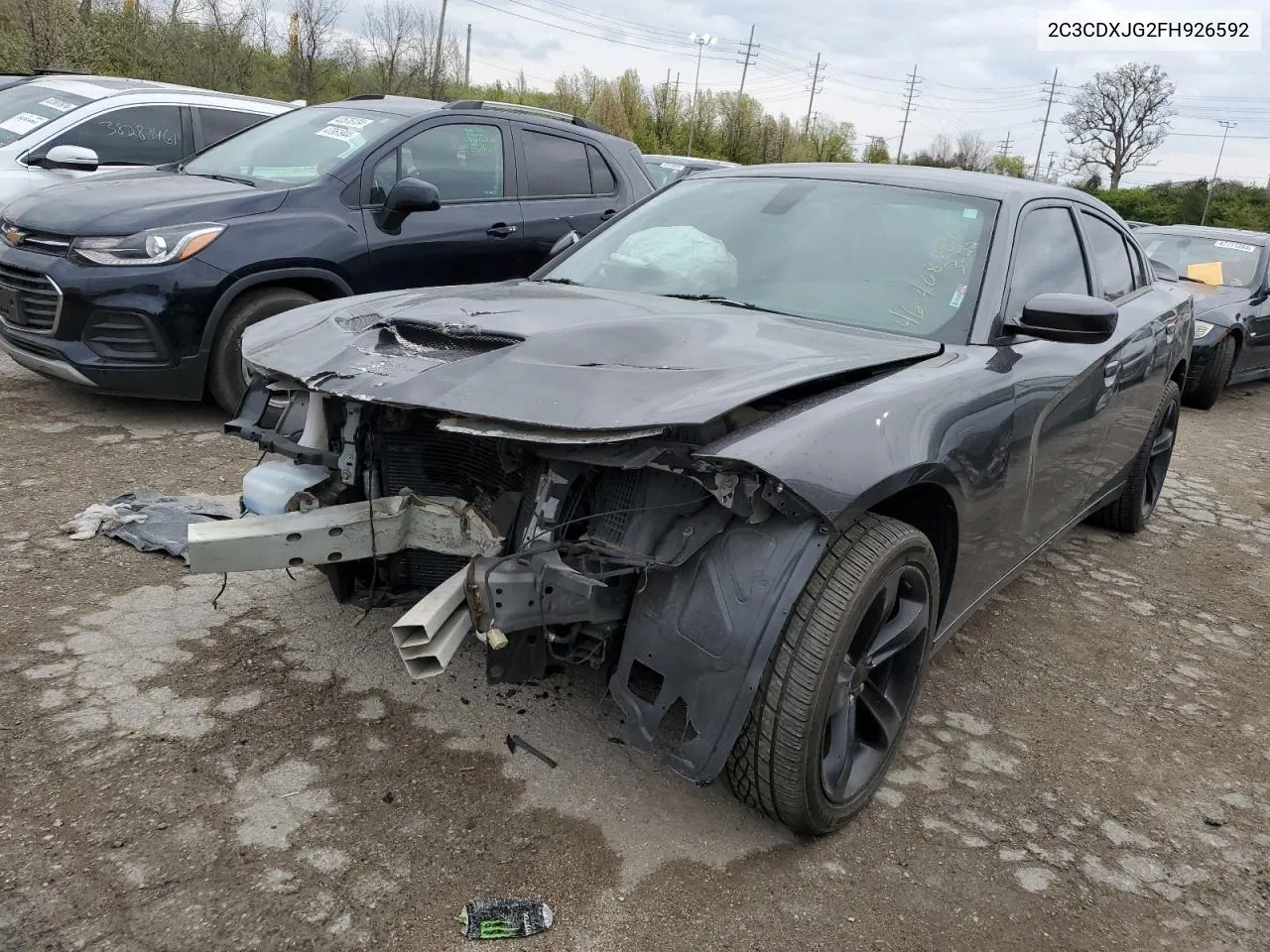 2015 Dodge Charger Sxt VIN: 2C3CDXJG2FH926592 Lot: 46408784