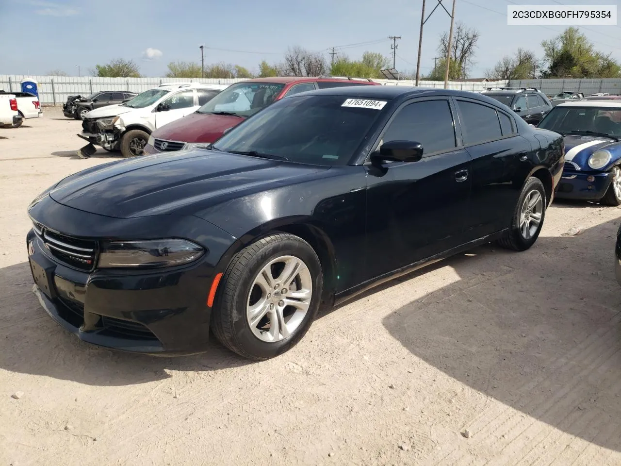 2C3CDXBG0FH795354 2015 Dodge Charger Se