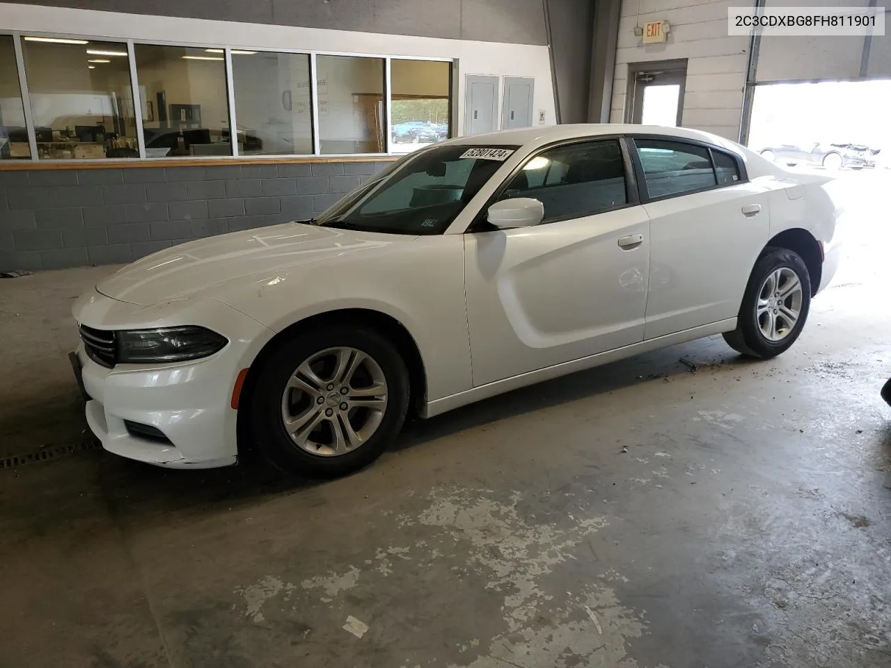 2C3CDXBG8FH811901 2015 Dodge Charger Se