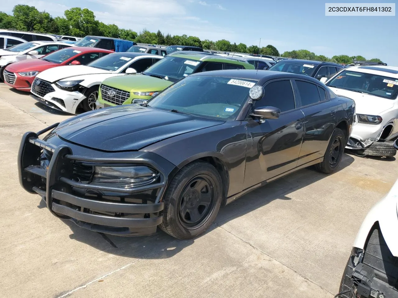 2015 Dodge Charger Police VIN: 2C3CDXAT6FH841302 Lot: 54200614