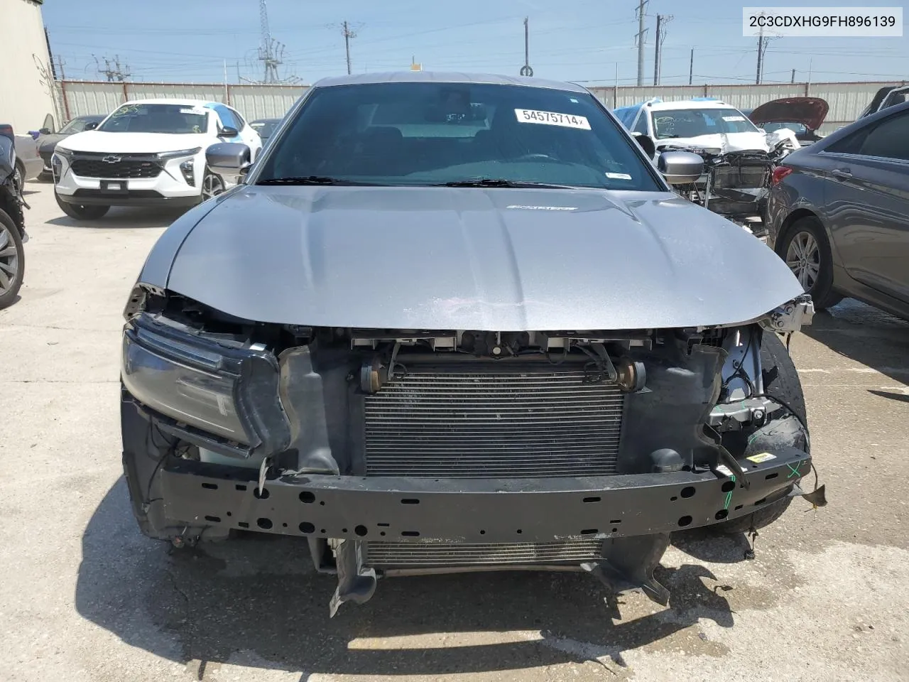 2015 Dodge Charger Sxt VIN: 2C3CDXHG9FH896139 Lot: 54575714