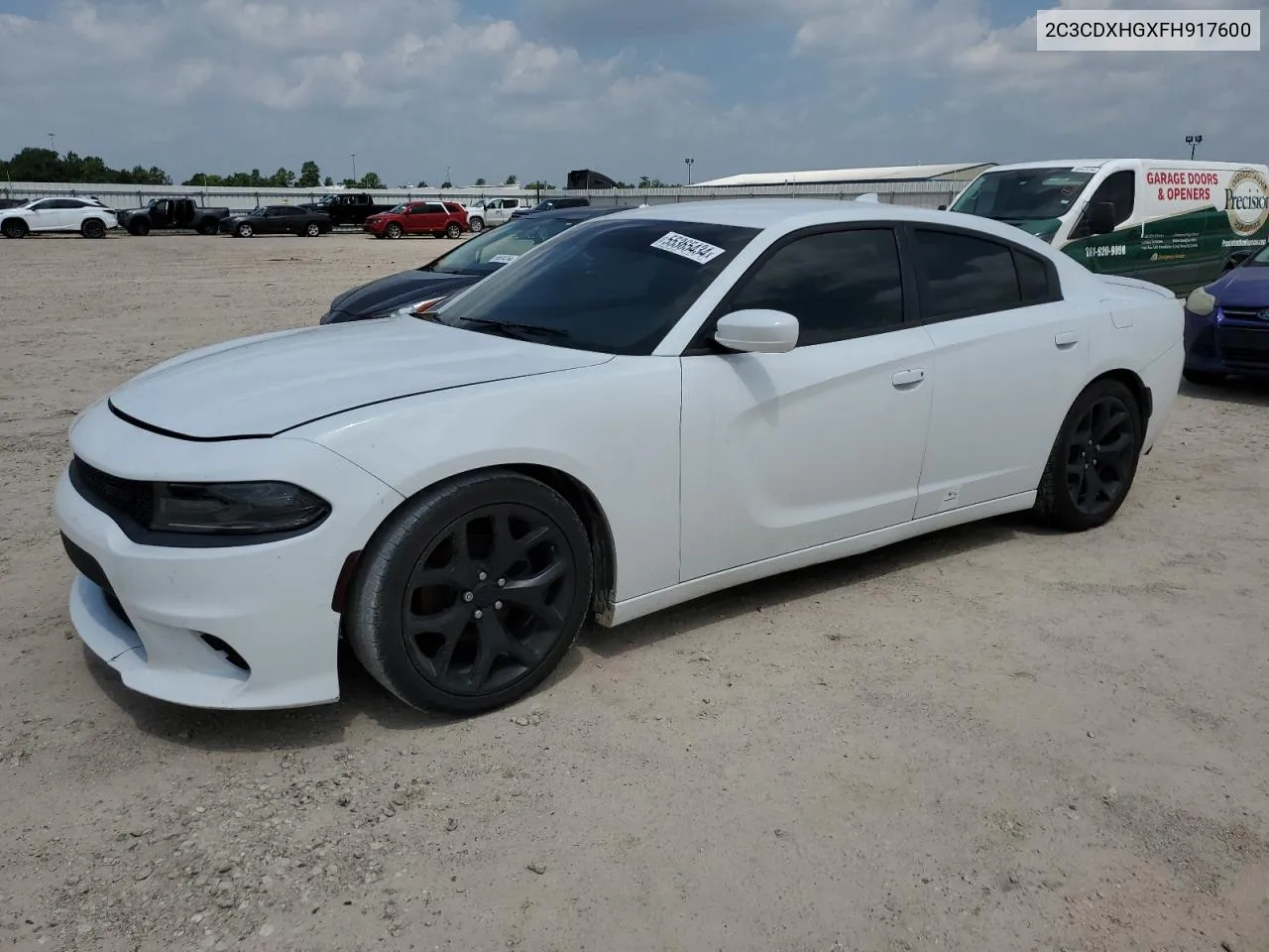 2015 Dodge Charger Sxt VIN: 2C3CDXHGXFH917600 Lot: 55365434