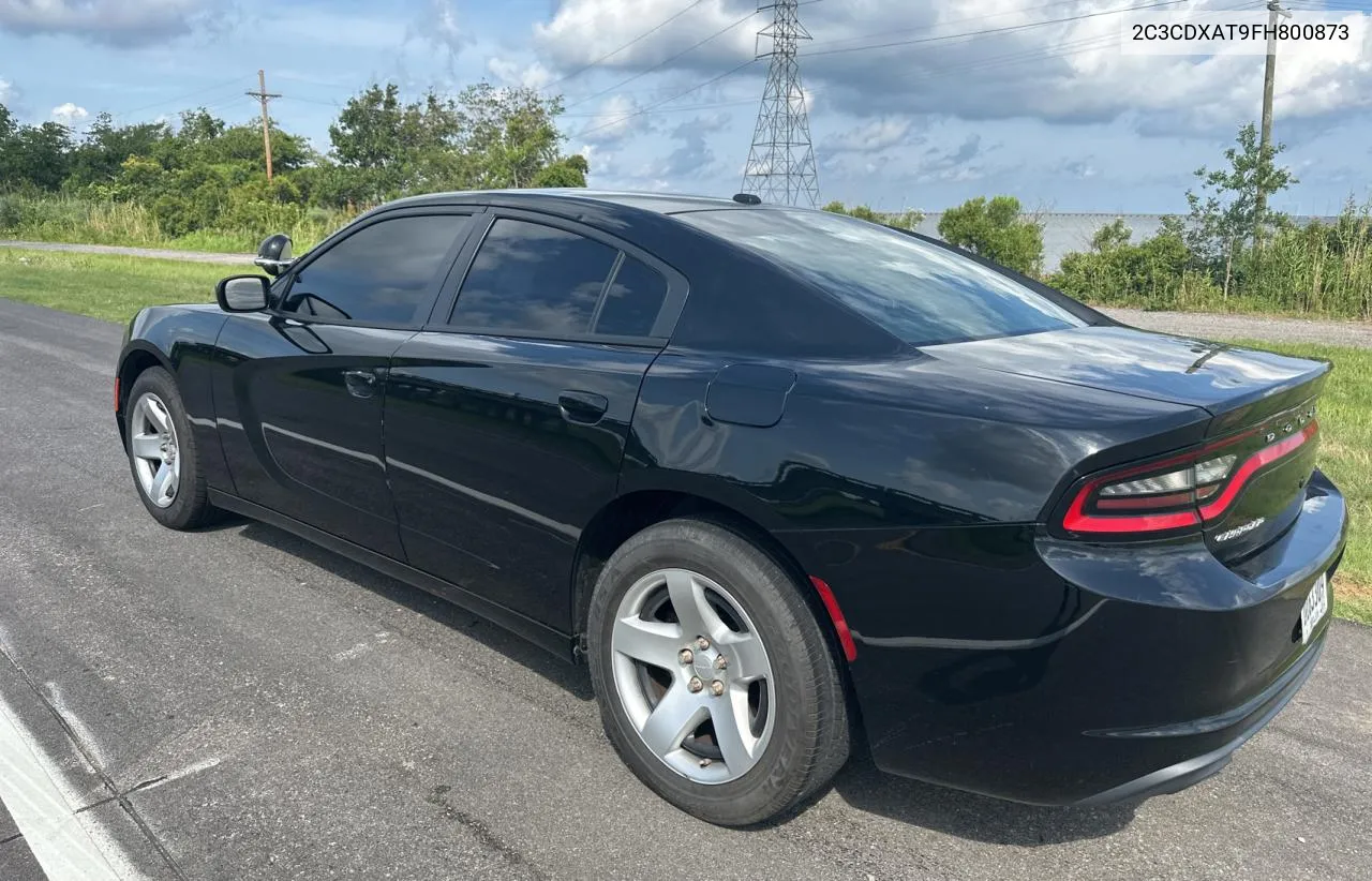 2015 Dodge Charger Police VIN: 2C3CDXAT9FH800873 Lot: 57411624