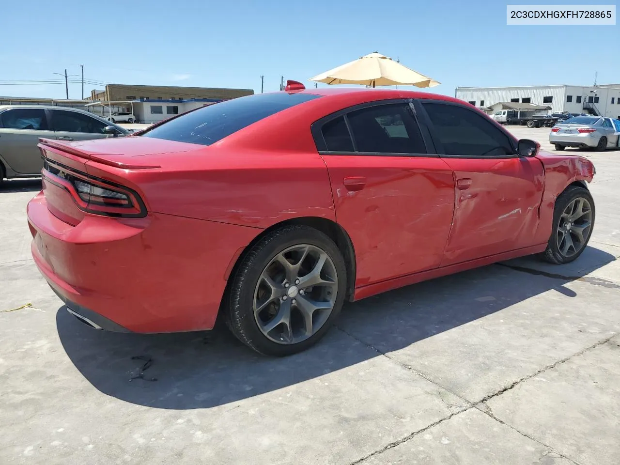 2C3CDXHGXFH728865 2015 Dodge Charger Sxt