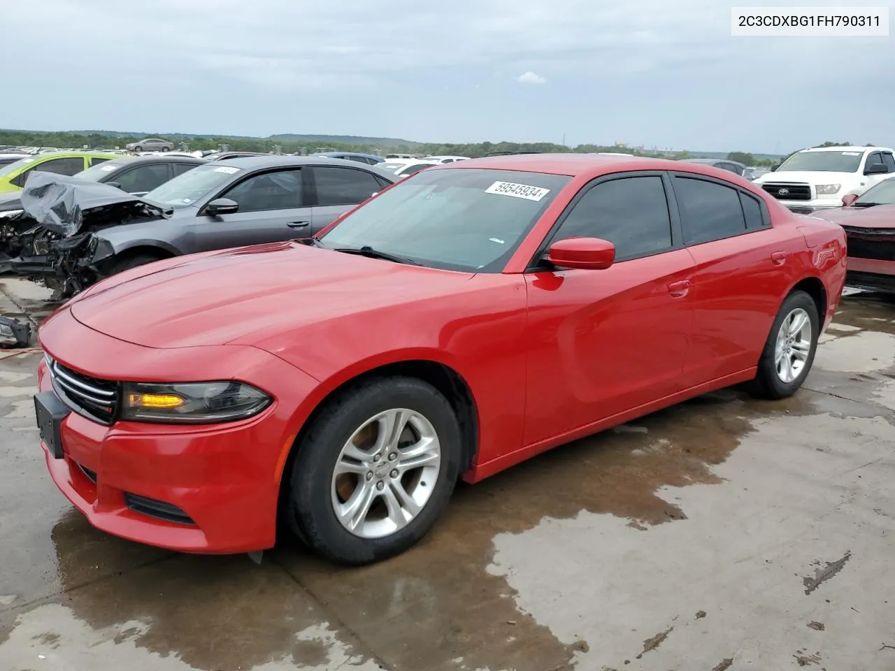 2015 Dodge Charger Se VIN: 2C3CDXBG1FH790311 Lot: 59545934