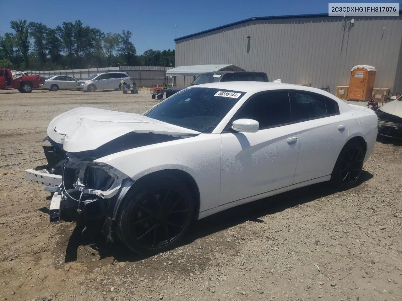 2015 Dodge Charger Sxt VIN: 2C3CDXHG1FH817076 Lot: 60389444