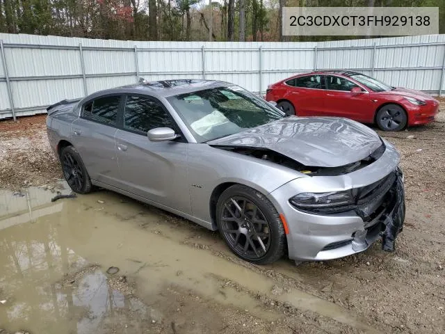 2015 Dodge Charger R/T VIN: 2C3CDXCT3FH929138 Lot: 61398604