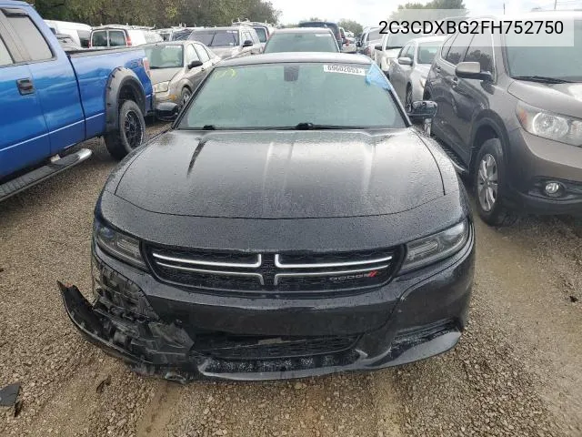 2C3CDXBG2FH752750 2015 Dodge Charger Se