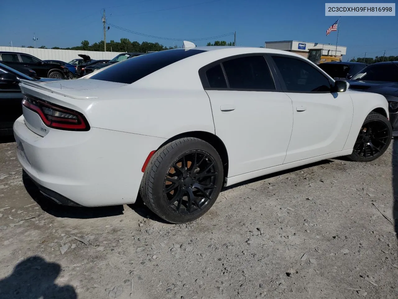 2015 Dodge Charger Sxt VIN: 2C3CDXHG9FH816998 Lot: 66490874