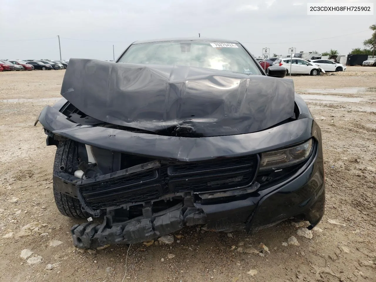 2015 Dodge Charger Sxt VIN: 2C3CDXHG8FH725902 Lot: 70279424