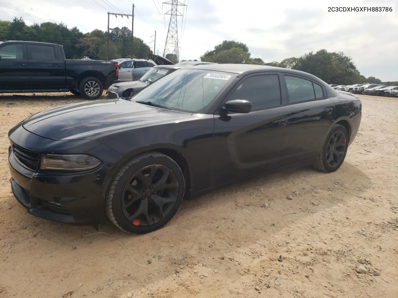 2015 Dodge Charger Sxt VIN: 2C3CDXHGXFH883786 Lot: 70468904