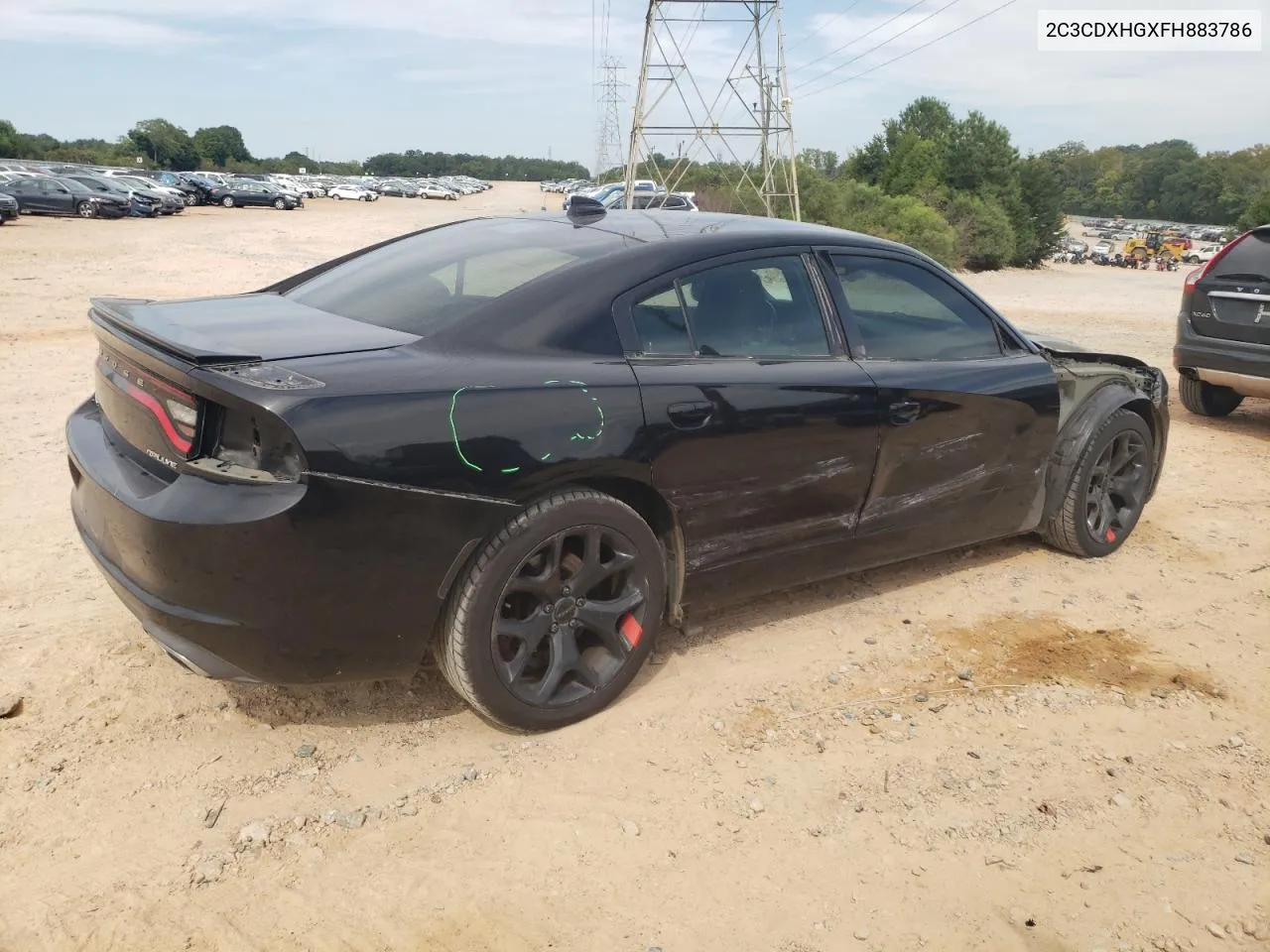 2015 Dodge Charger Sxt VIN: 2C3CDXHGXFH883786 Lot: 70468904