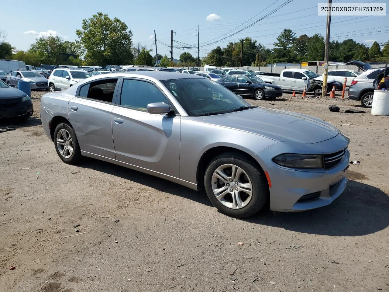 2C3CDXBG7FH751769 2015 Dodge Charger Se