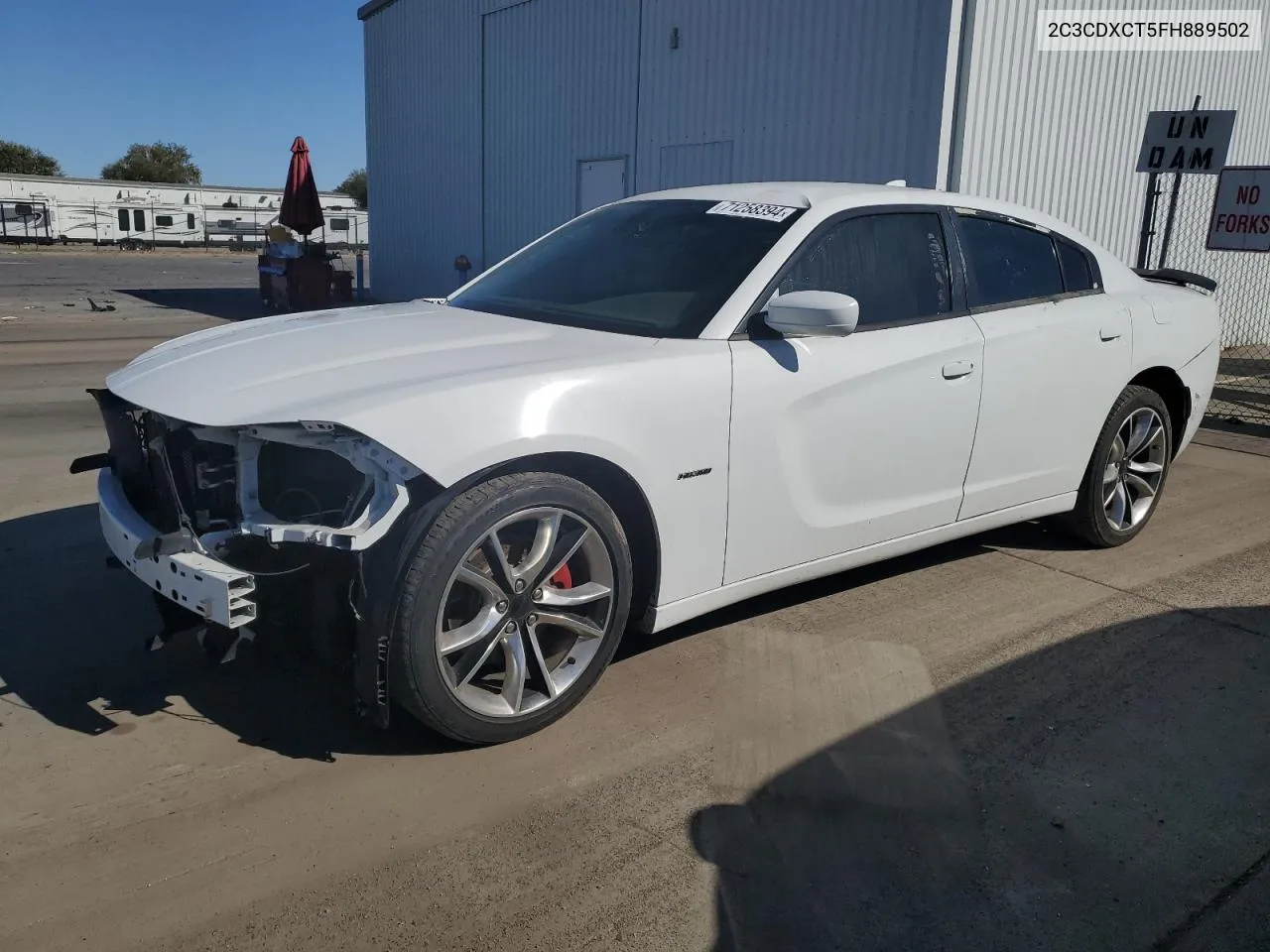 2015 Dodge Charger R/T VIN: 2C3CDXCT5FH889502 Lot: 71258394