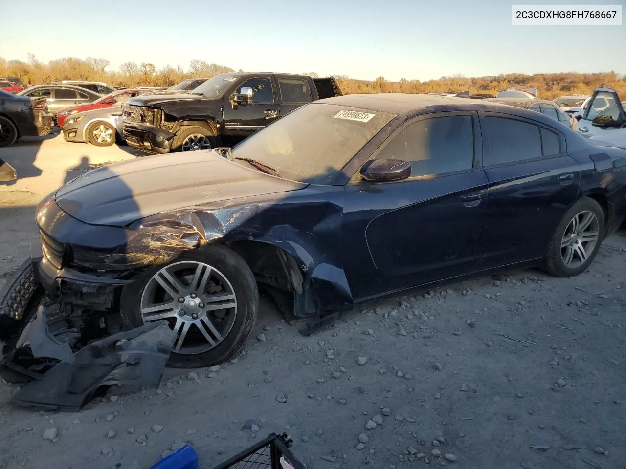 2015 Dodge Charger Sxt VIN: 2C3CDXHG8FH768667 Lot: 71403924