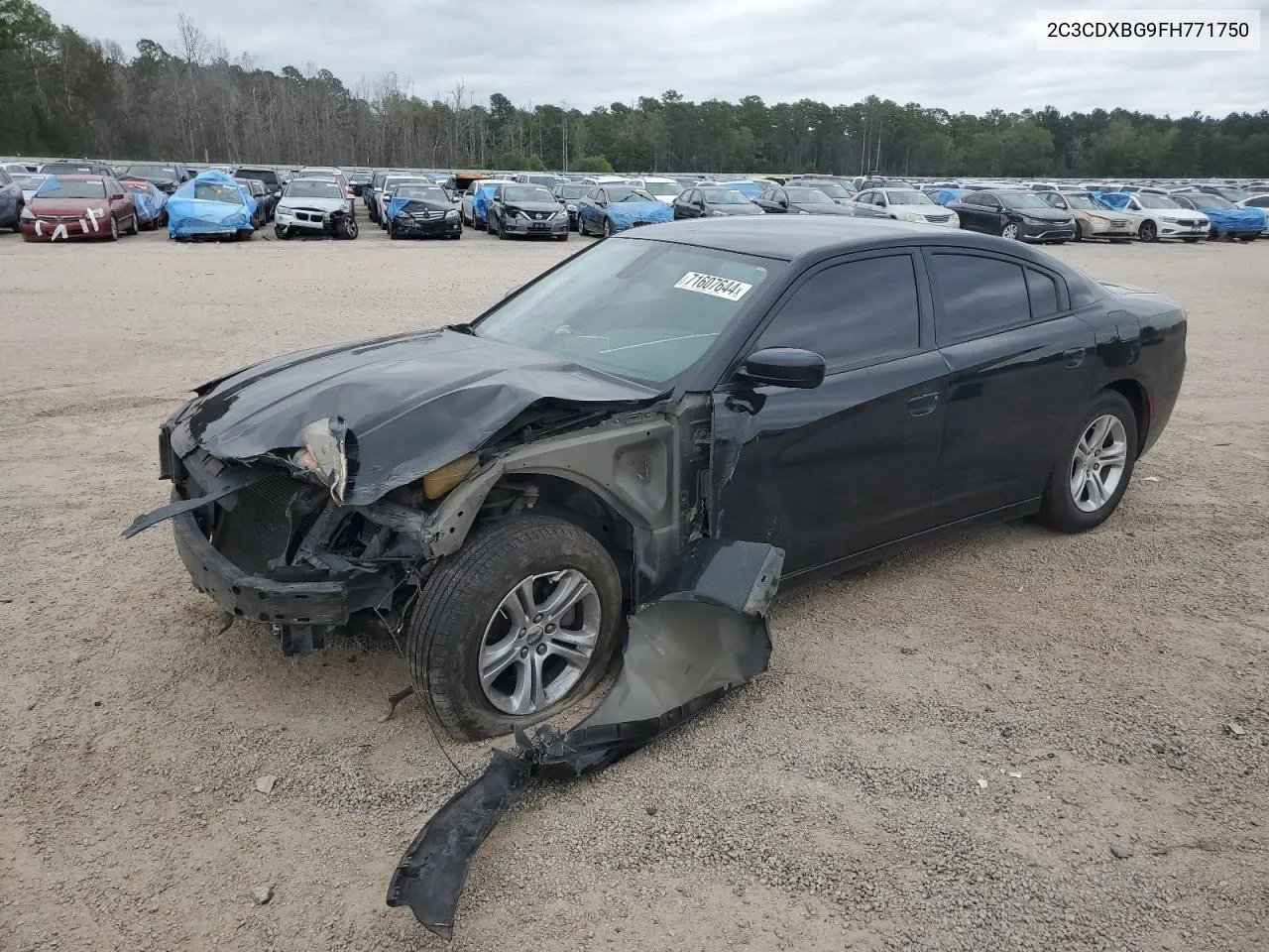 2015 Dodge Charger Se VIN: 2C3CDXBG9FH771750 Lot: 71607644