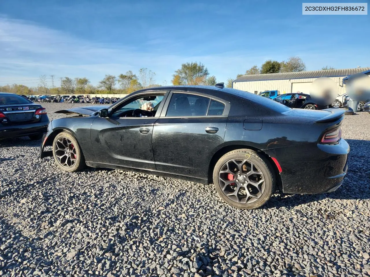 2C3CDXHG2FH836672 2015 Dodge Charger Sxt