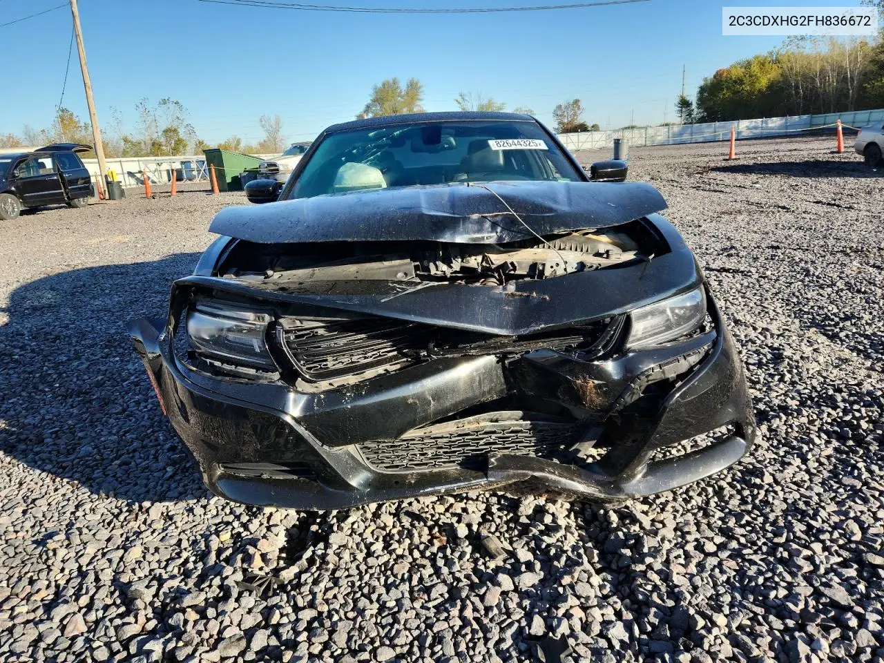 2C3CDXHG2FH836672 2015 Dodge Charger Sxt