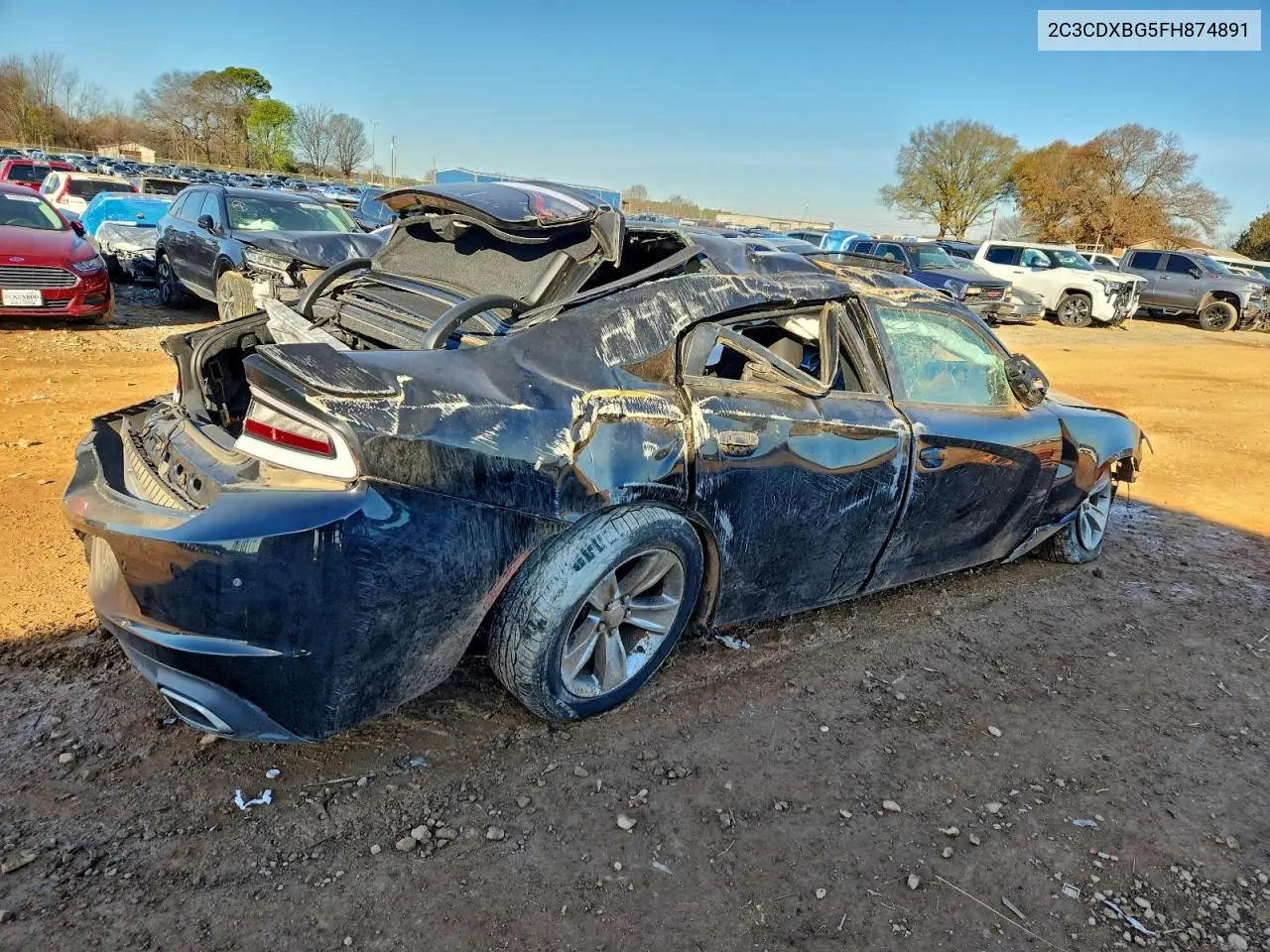 2C3CDXBG5FH874891 2015 Dodge Charger Se