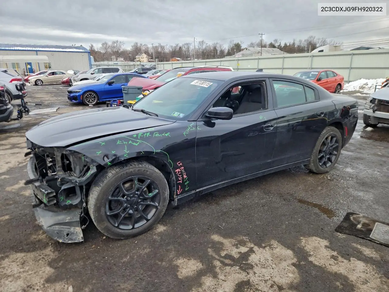 2C3CDXJG9FH920322 2015 Dodge Charger Sxt