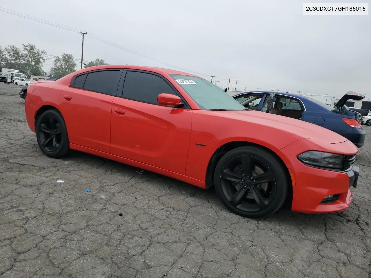 2016 Dodge Charger R/T VIN: 2C3CDXCT7GH186016 Lot: 53427334