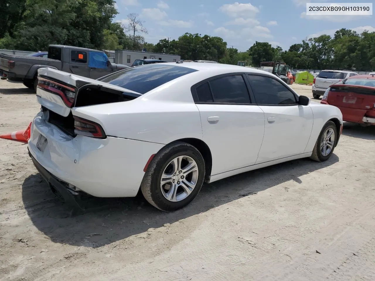 2016 Dodge Charger Se VIN: 2C3CDXBG9GH103190 Lot: 54175404