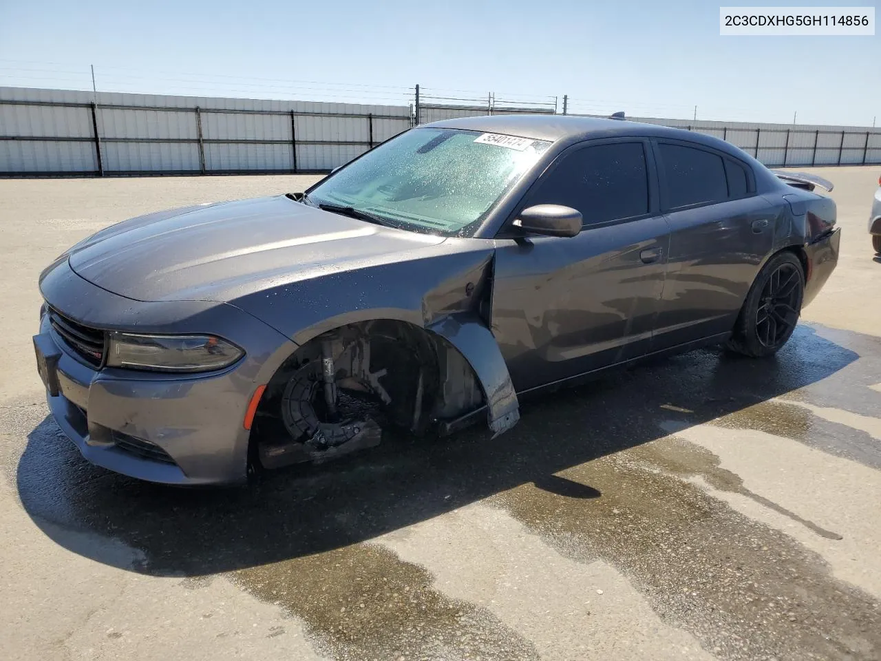 2016 Dodge Charger Sxt VIN: 2C3CDXHG5GH114856 Lot: 55401474