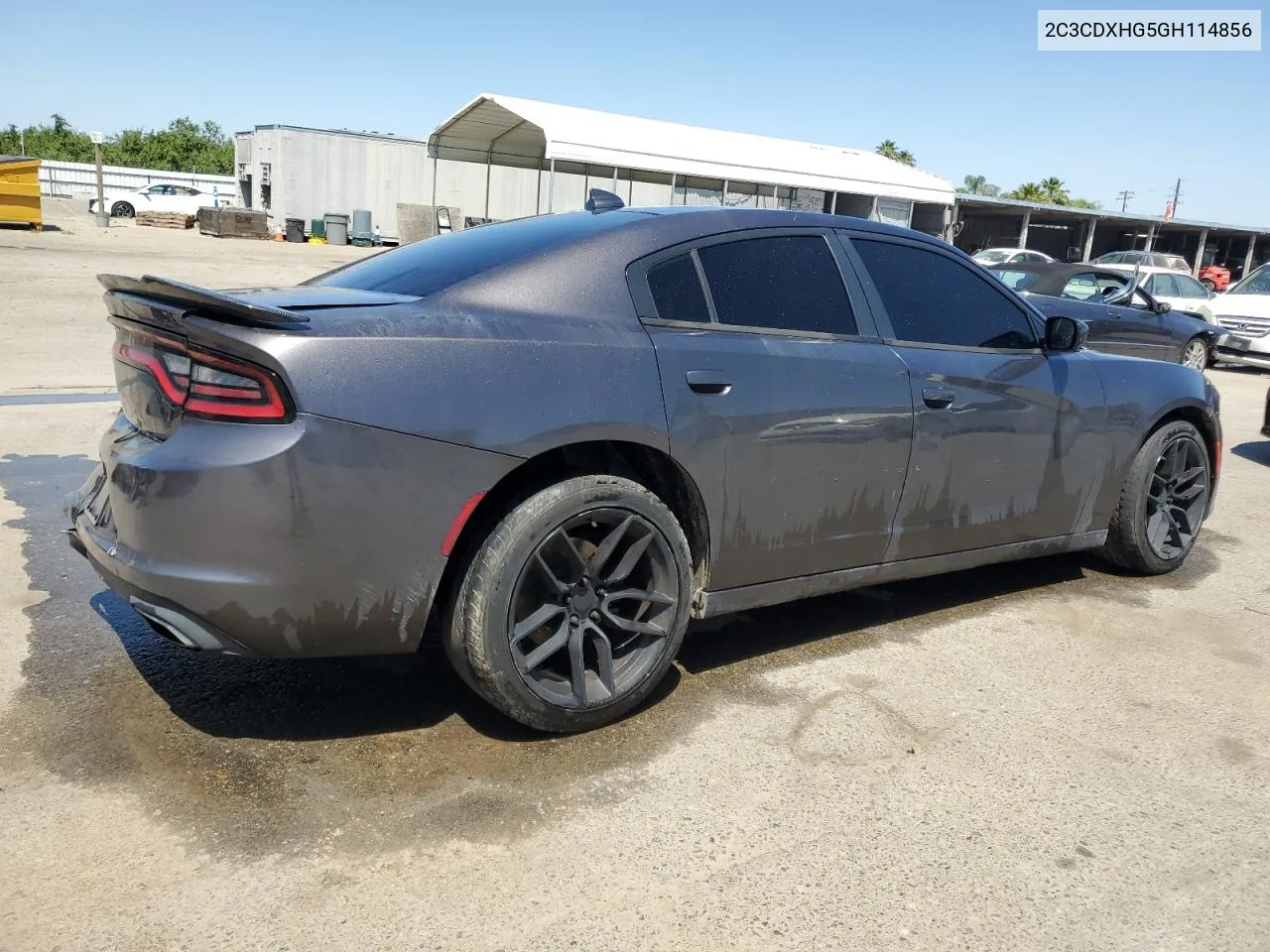 2016 Dodge Charger Sxt VIN: 2C3CDXHG5GH114856 Lot: 55401474