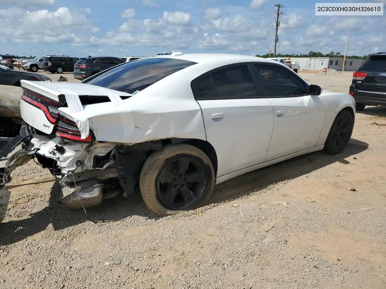 2C3CDXHG3GH326610 2016 Dodge Charger Sxt