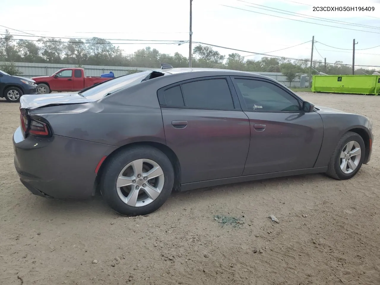 2016 Dodge Charger Sxt VIN: 2C3CDXHG5GH196409 Lot: 63747044