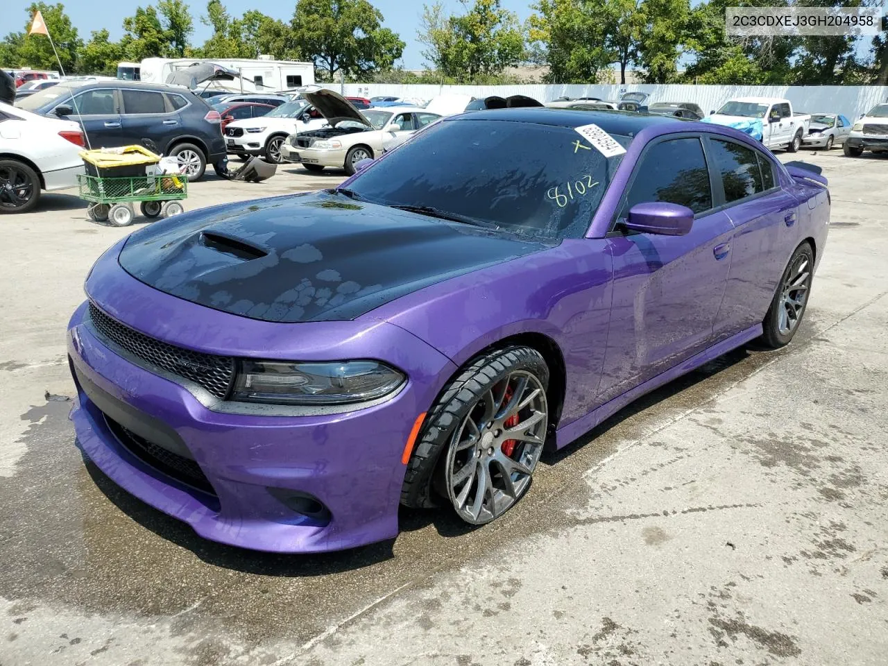 2C3CDXEJ3GH204958 2016 Dodge Charger Srt 392