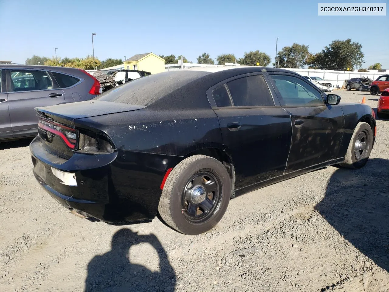 2C3CDXAG2GH340217 2016 Dodge Charger Police