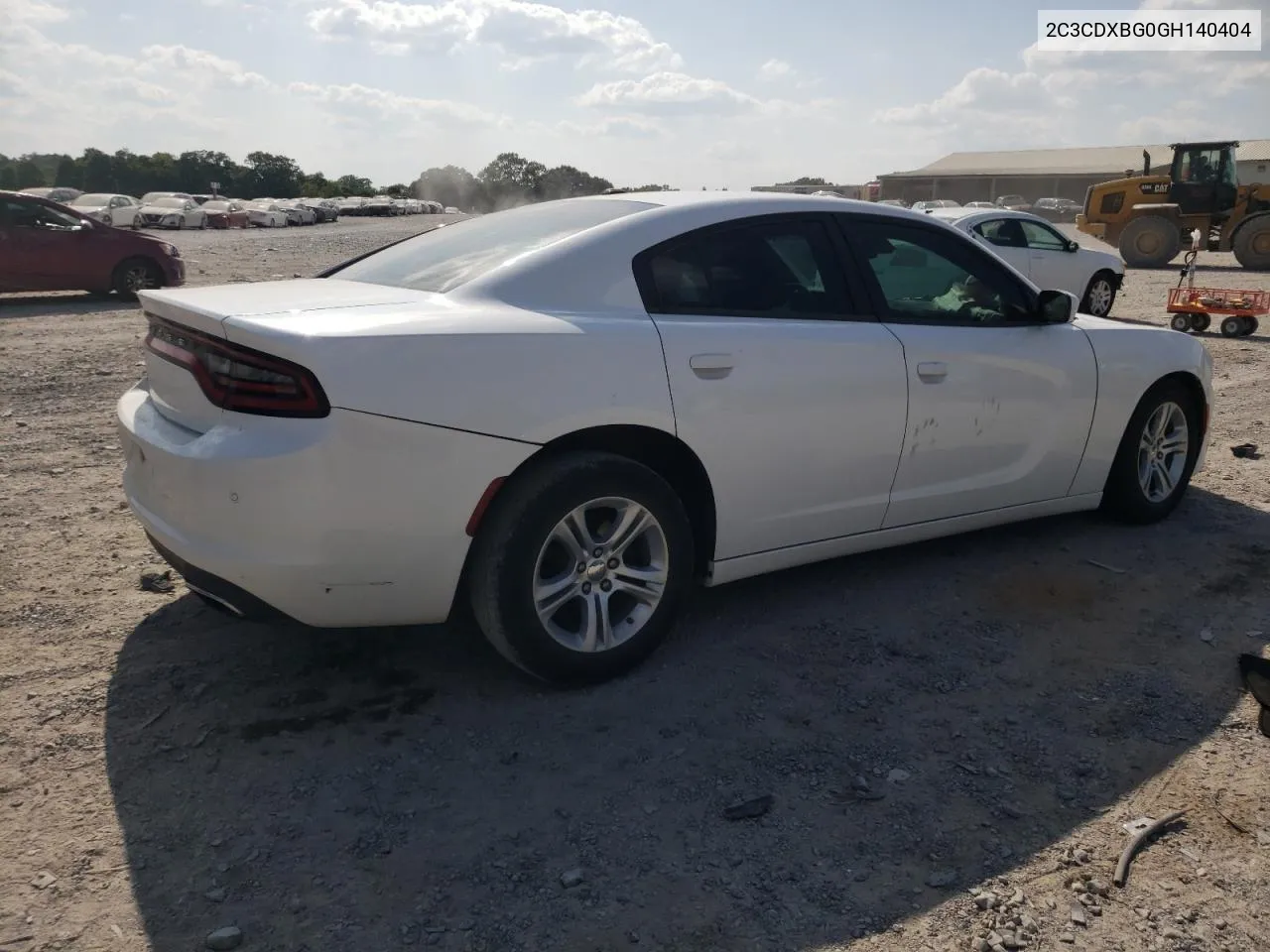 2016 Dodge Charger Se VIN: 2C3CDXBG0GH140404 Lot: 68923434