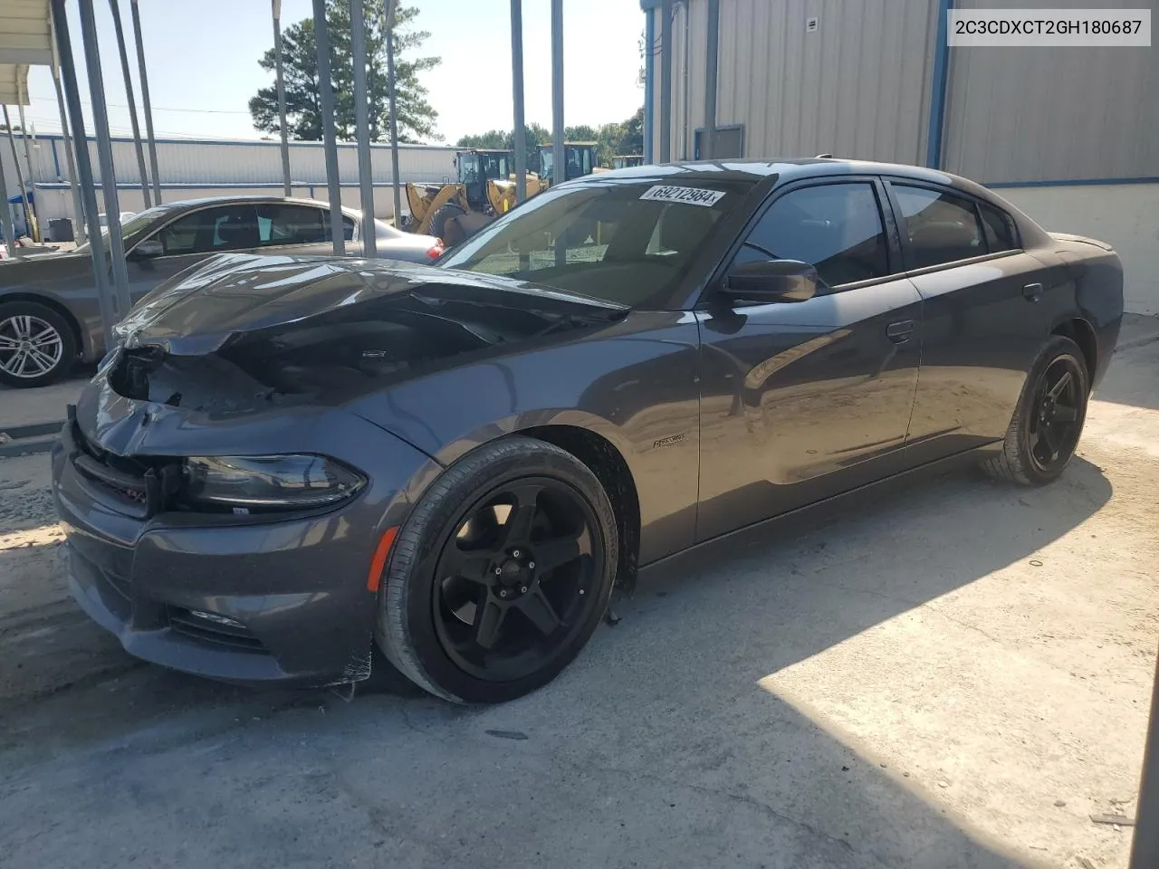 2016 Dodge Charger R/T VIN: 2C3CDXCT2GH180687 Lot: 69212984