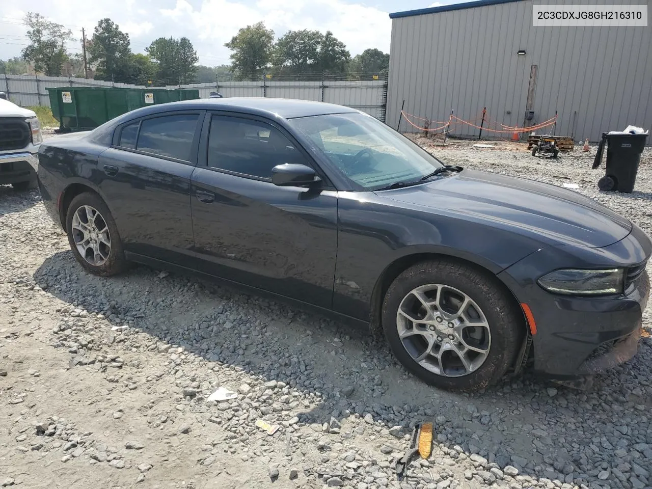 2016 Dodge Charger Sxt VIN: 2C3CDXJG8GH216310 Lot: 69473854