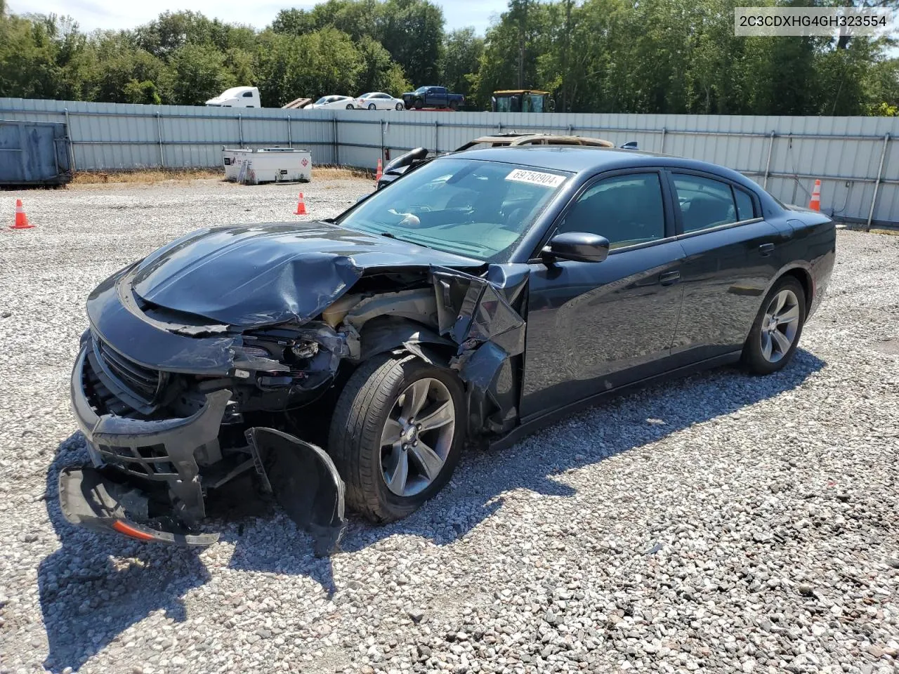 2016 Dodge Charger Sxt VIN: 2C3CDXHG4GH323554 Lot: 69750904