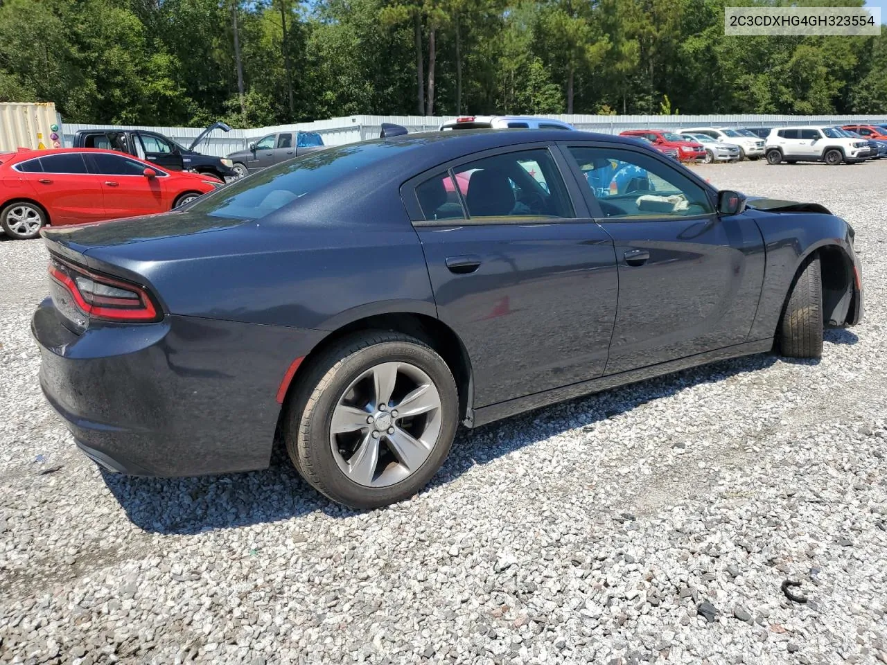 2016 Dodge Charger Sxt VIN: 2C3CDXHG4GH323554 Lot: 69750904