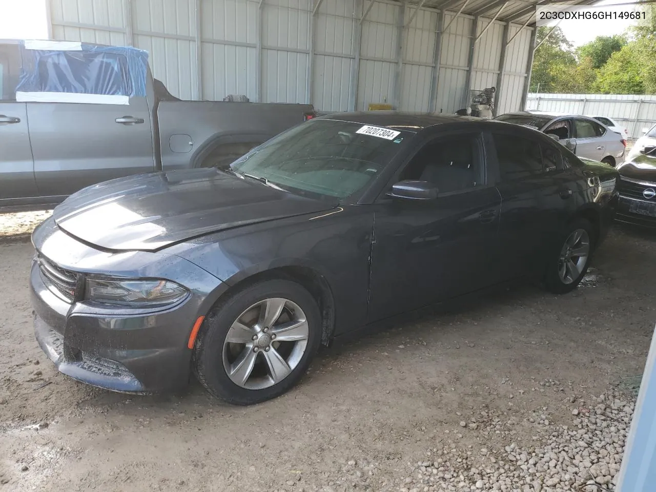 2016 Dodge Charger Sxt VIN: 2C3CDXHG6GH149681 Lot: 70207304