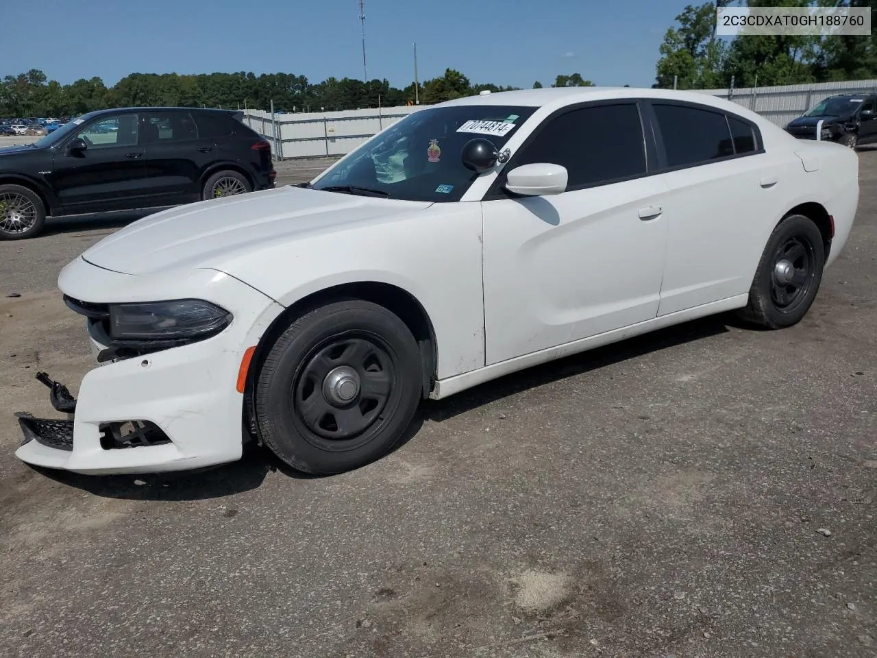 2016 Dodge Charger Police VIN: 2C3CDXAT0GH188760 Lot: 70744814