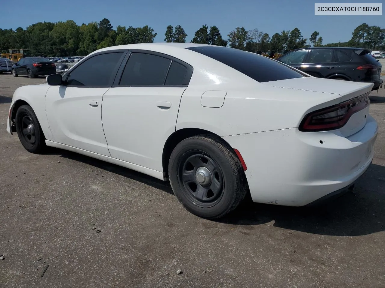 2016 Dodge Charger Police VIN: 2C3CDXAT0GH188760 Lot: 70744814