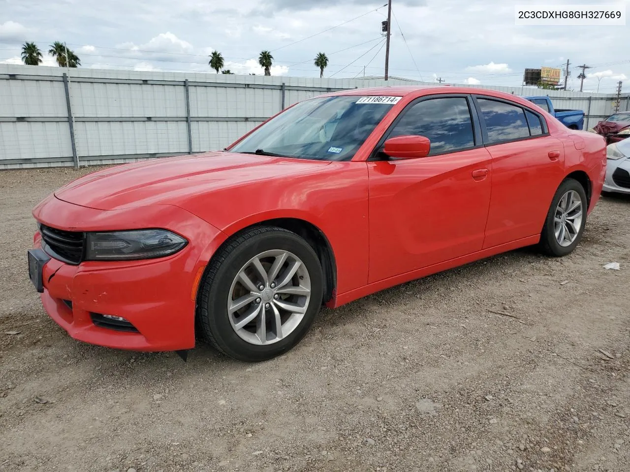 2016 Dodge Charger Sxt VIN: 2C3CDXHG8GH327669 Lot: 71186714