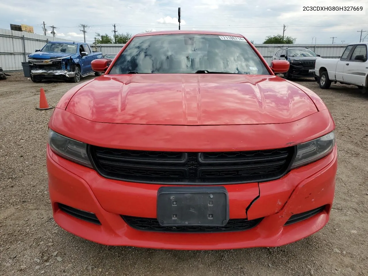 2016 Dodge Charger Sxt VIN: 2C3CDXHG8GH327669 Lot: 71186714