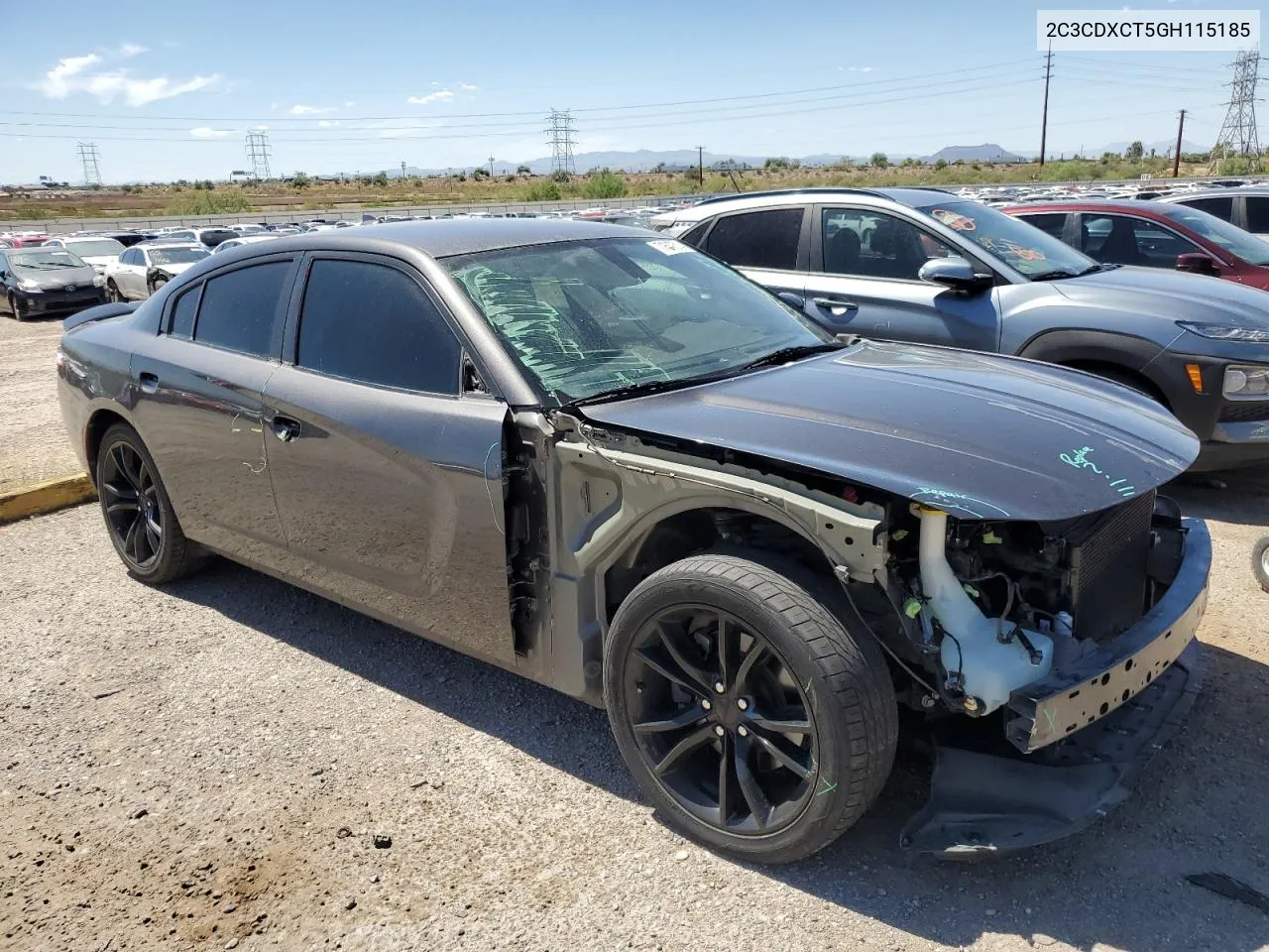 2016 Dodge Charger R/T VIN: 2C3CDXCT5GH115185 Lot: 71647514