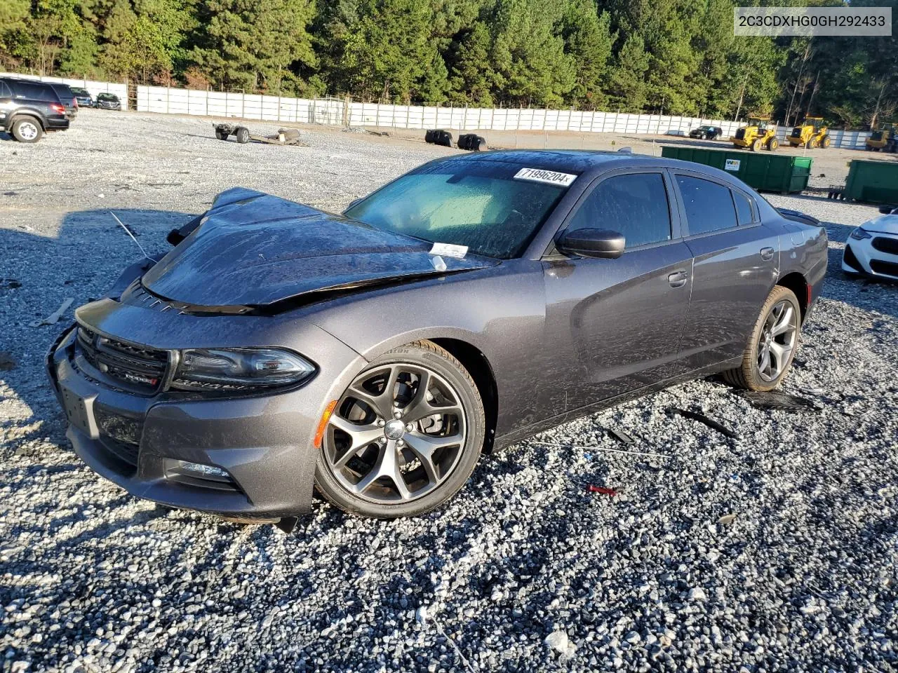 2C3CDXHG0GH292433 2016 Dodge Charger Sxt