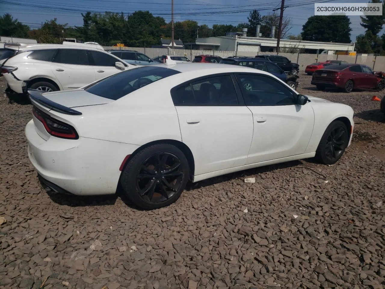 2016 Dodge Charger Sxt VIN: 2C3CDXHG6GH293053 Lot: 72038154