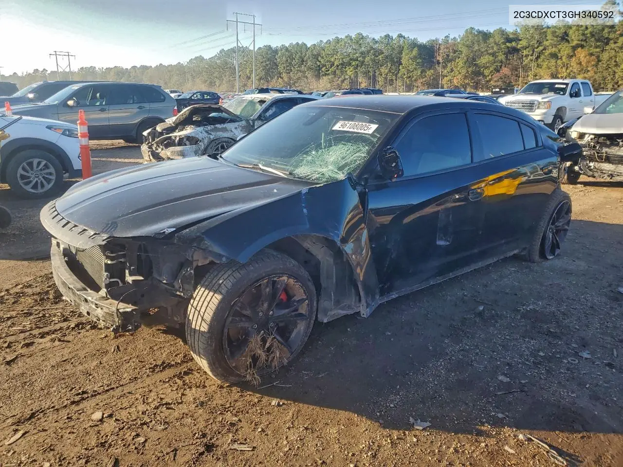 2C3CDXCT3GH340592 2016 Dodge Charger R/T