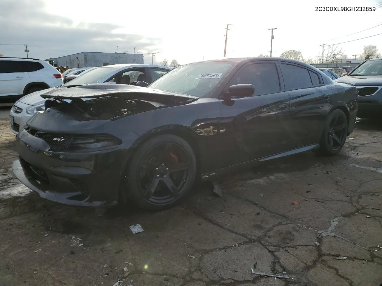 2016 Dodge Charger Srt Hellcat VIN: 2C3CDXL98GH232859 Lot: 78880593