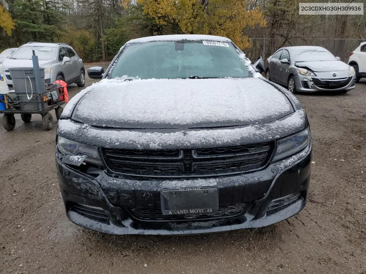 2C3CDXHG3GH309936 2016 Dodge Charger Sxt
